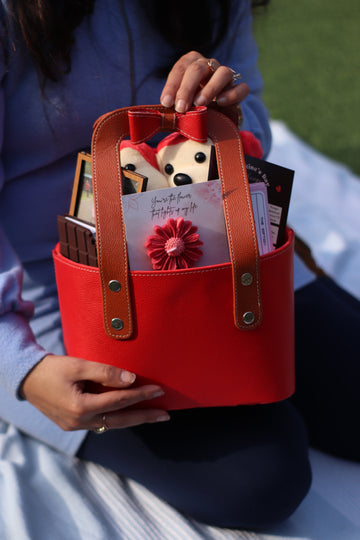 Crimson Love Basket