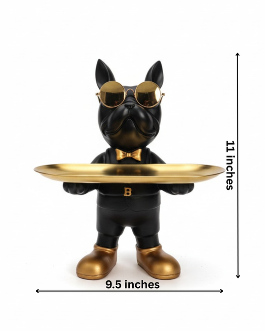 Bulldog Butler with tray