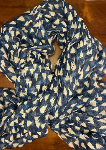 Blue Print Scarf