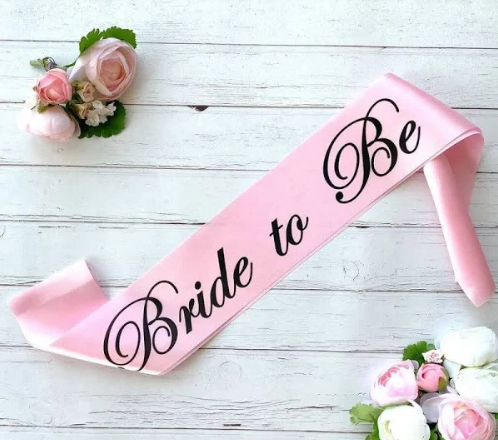 Bride to be sash