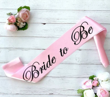 Bride to be sash
