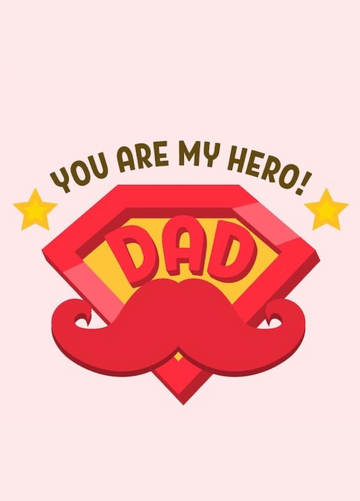 Super Hero Dad Card