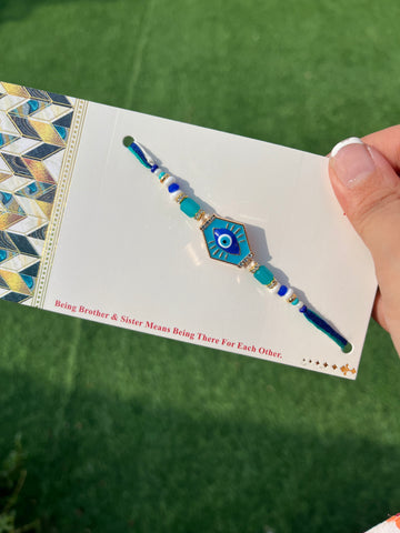 Evil eye Rakhi metal