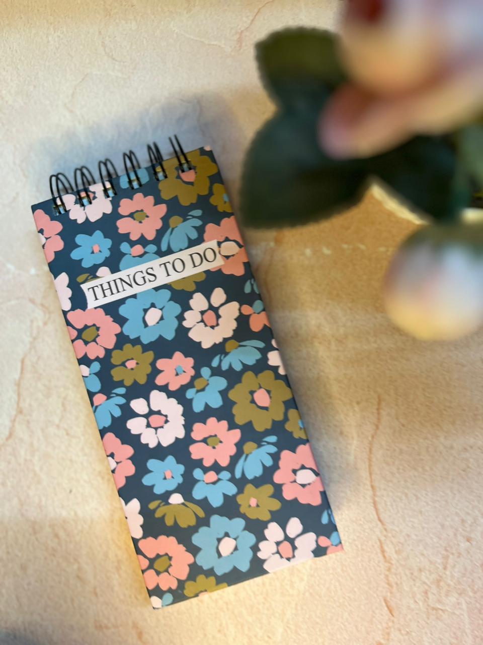 Floral Things To Do Planner