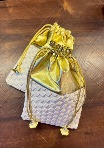 Gold Cream Potli
