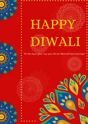 Happy Diwali Red