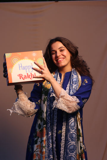 Happy rakhi Giftbox (10x8x3.75 inches) Ideal for 3-5 small/medium products
