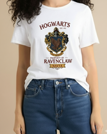 Hogwarts Ravenclaw Personalized Crest Tee