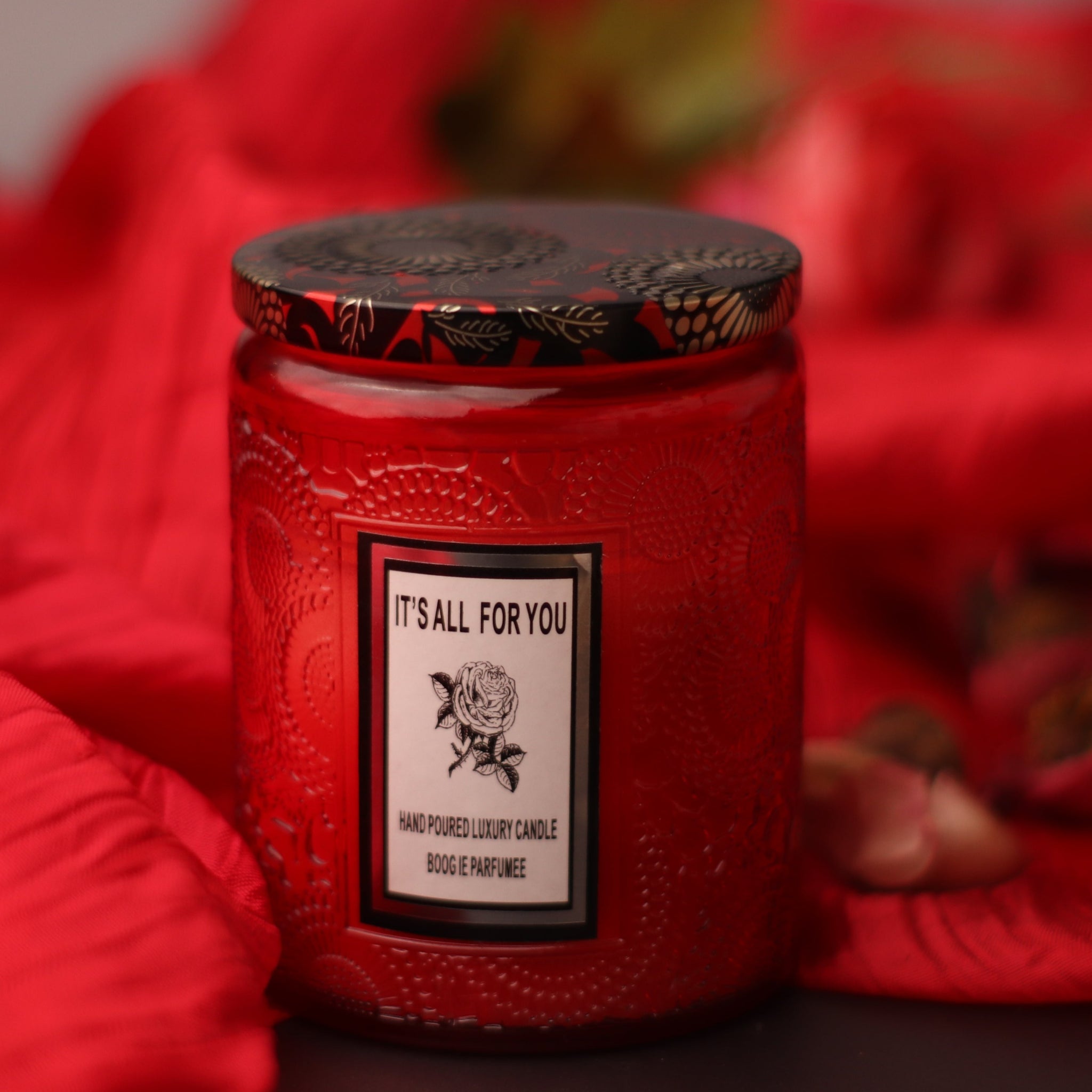 Glass Jar Lid Scented Candle