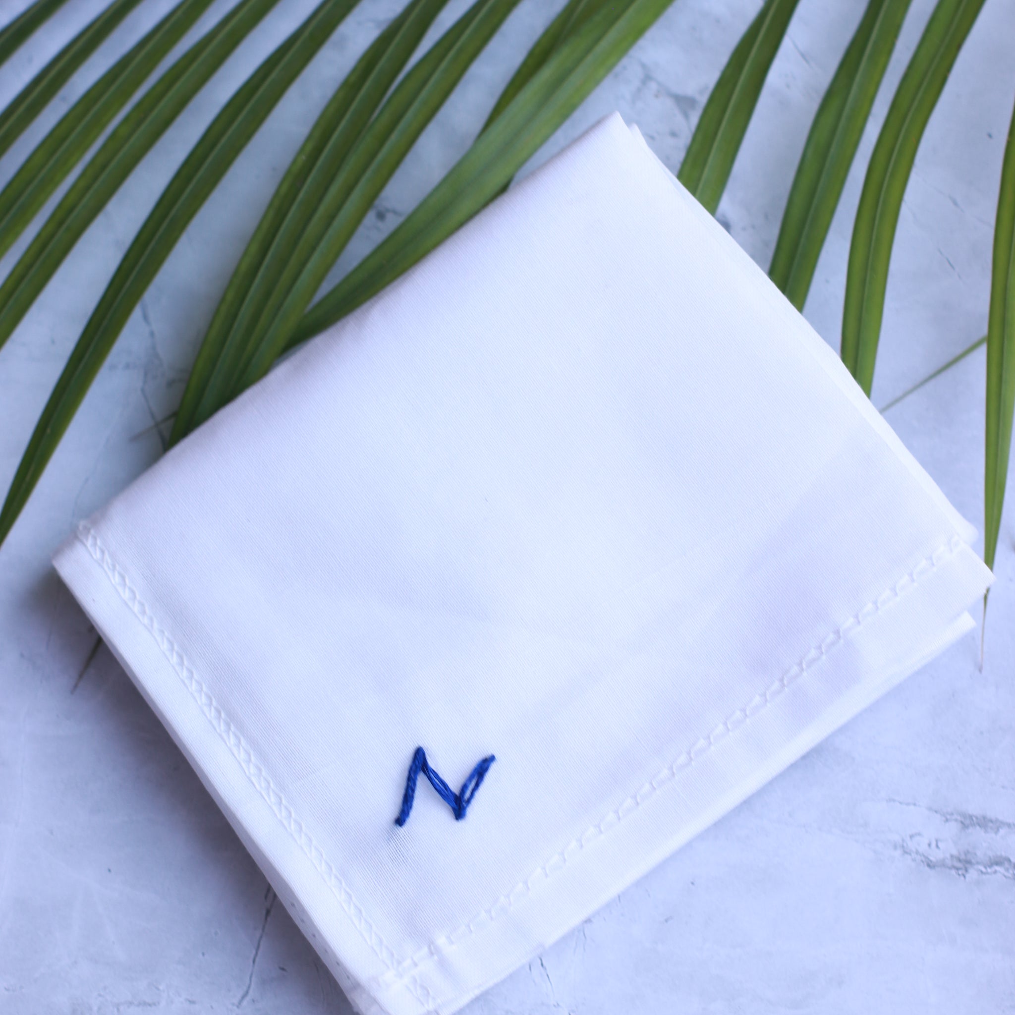 Custom name initials handkerchief