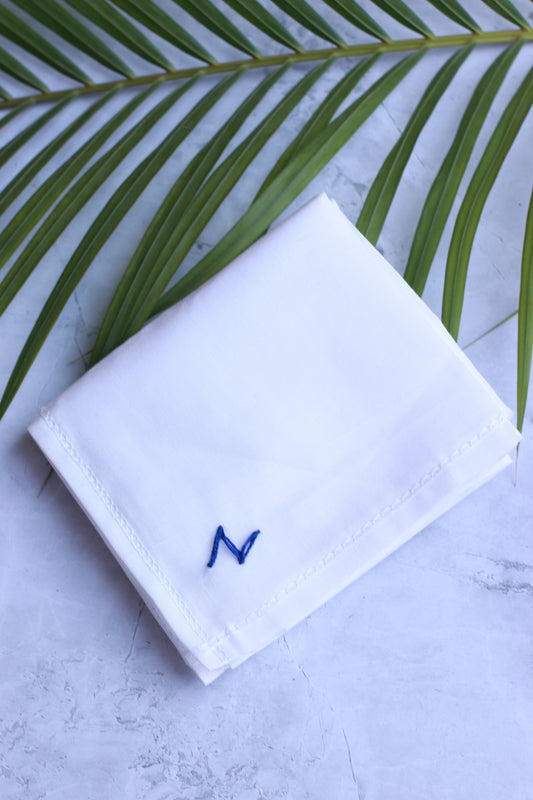 Custom name initials handkerchief