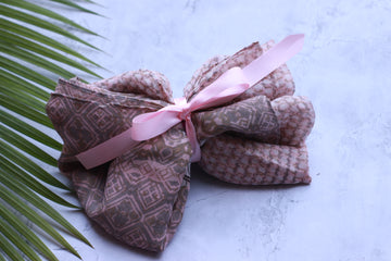Pink printed scarf