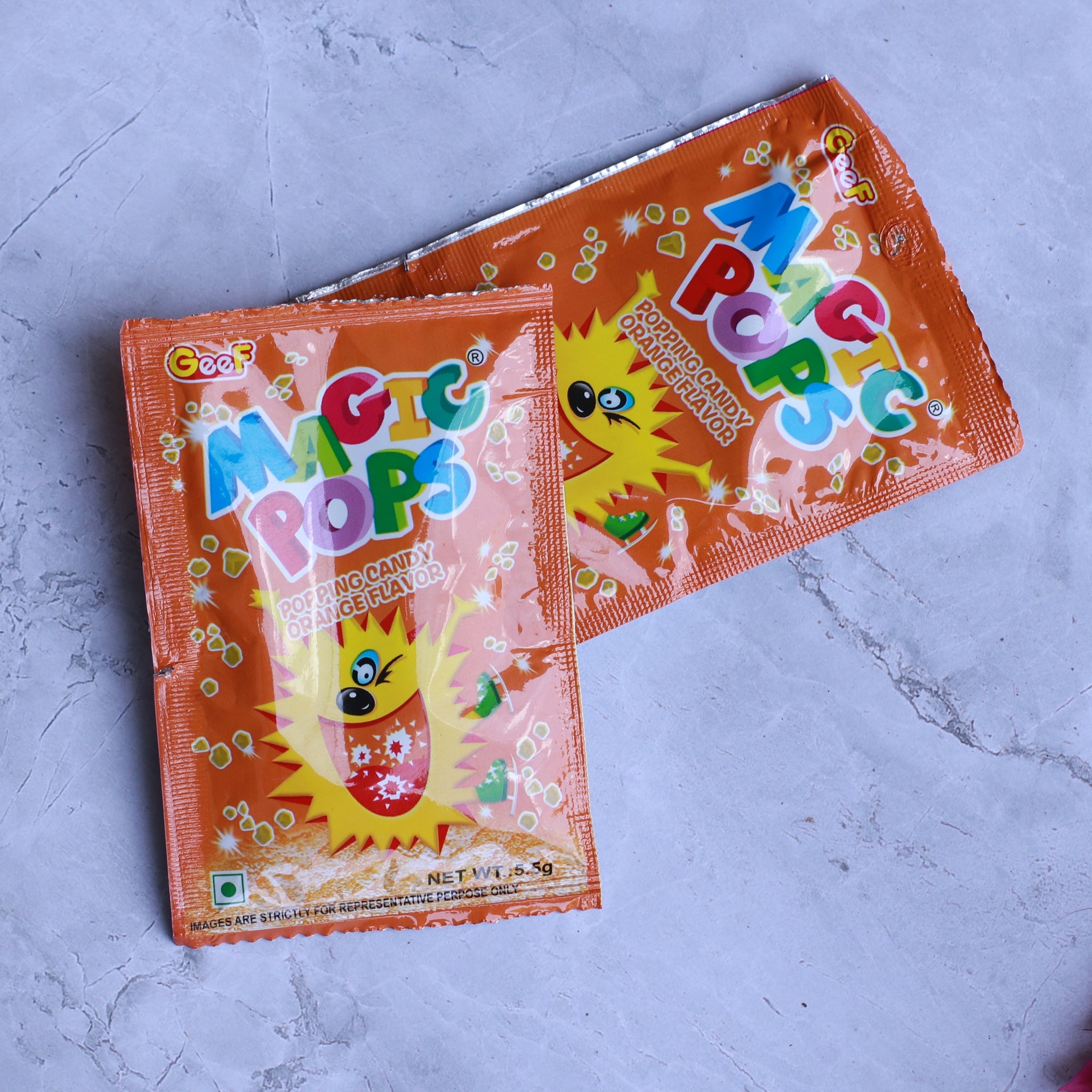 Magic pop orange flavour