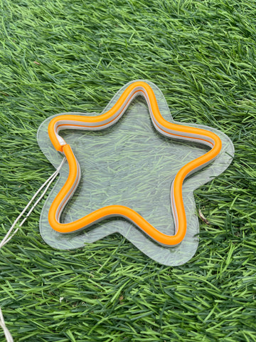 Star neon light decor