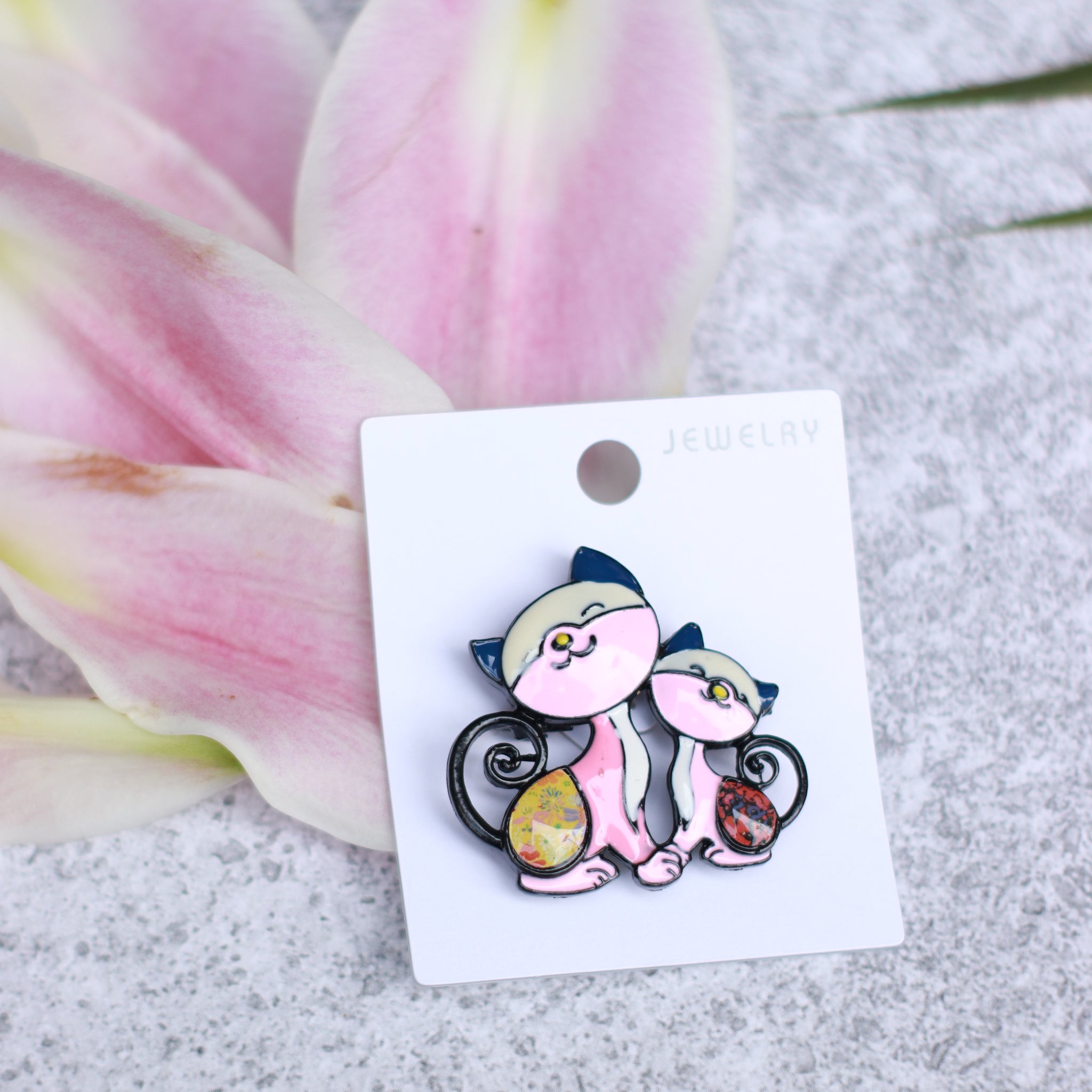 Cats Brooch