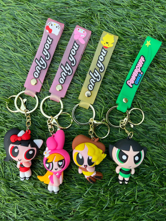 Power Puff Girls Keychain