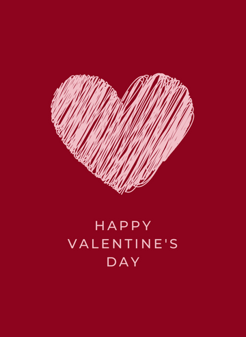 Happy Valentine's Day Red