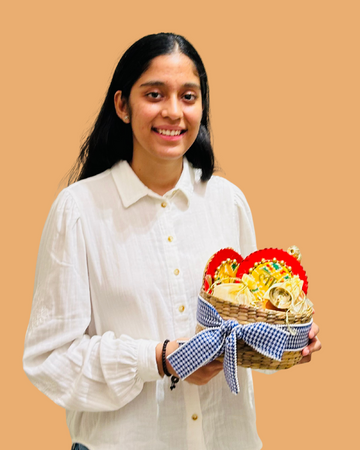 Classy Cane Diwali Basket