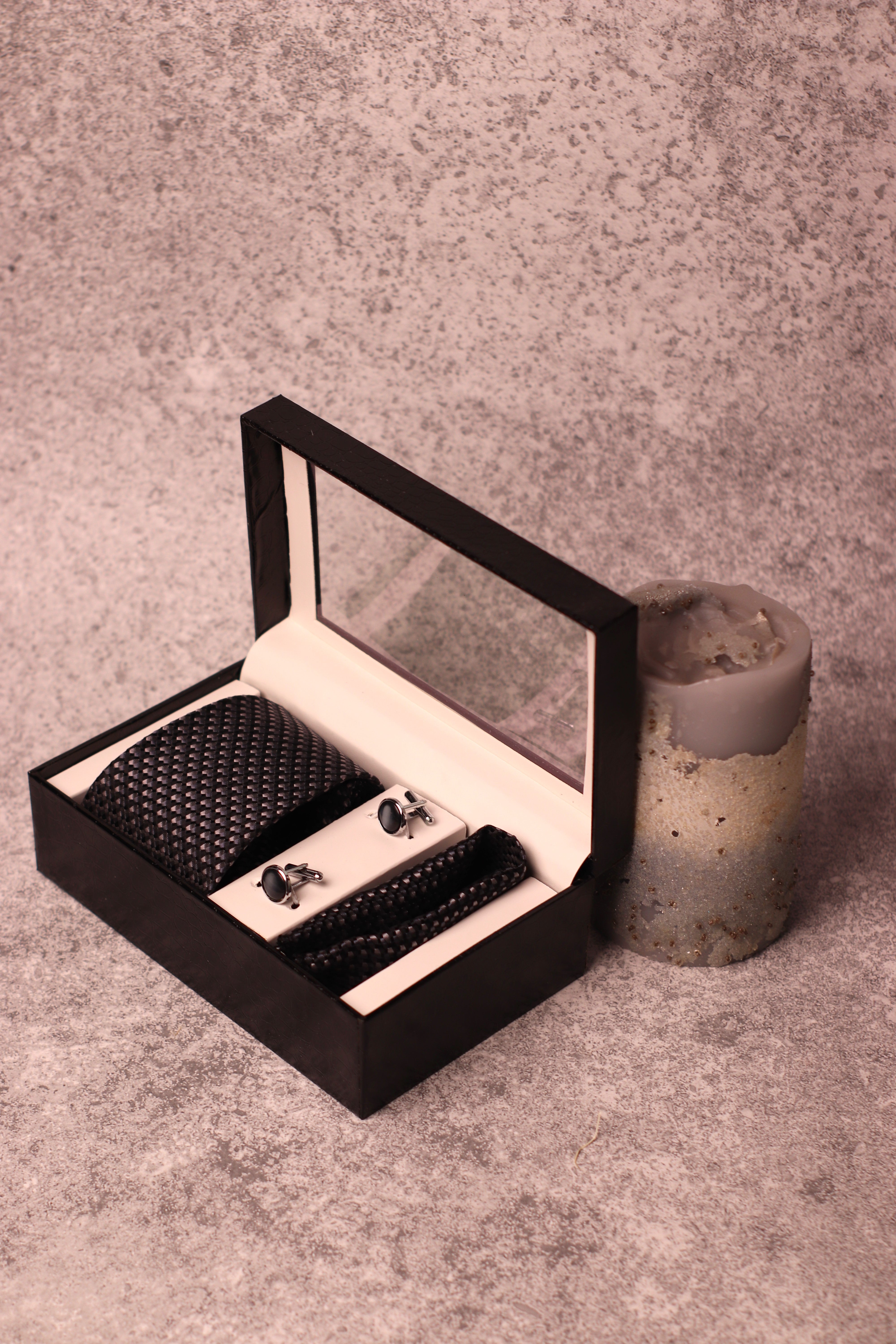 tie and cufflink box