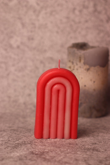 Rainbow scented candle