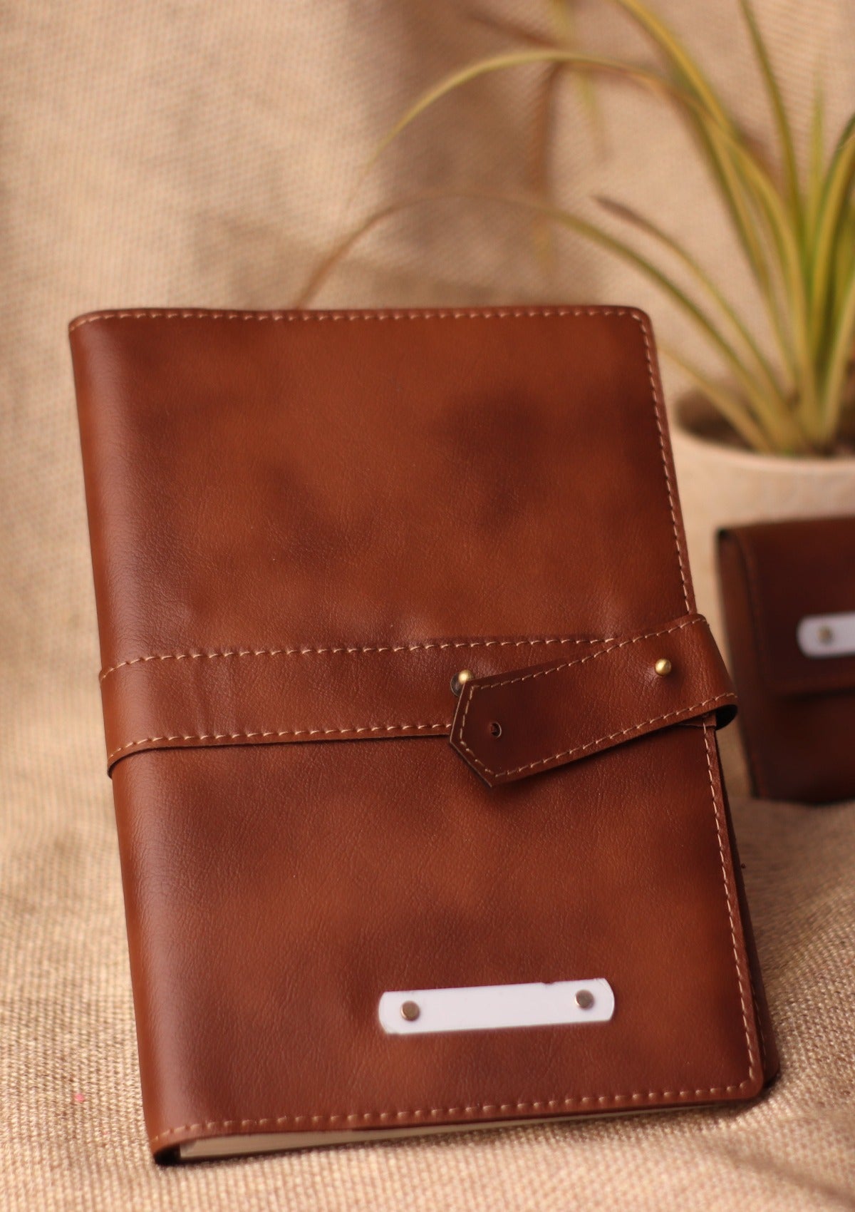 Vegan Leather Tan Diary