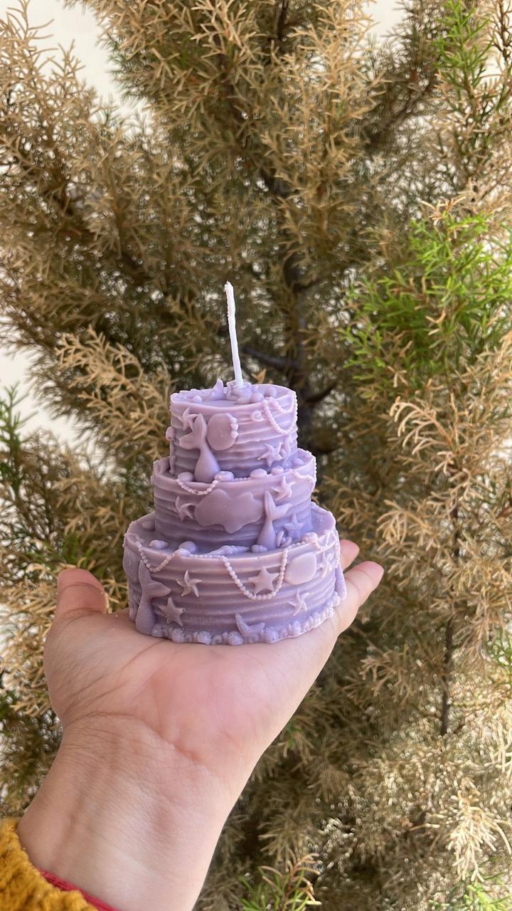 Birthday cake scented candle