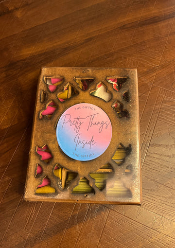Wooden Box of inscene cones and sticks
