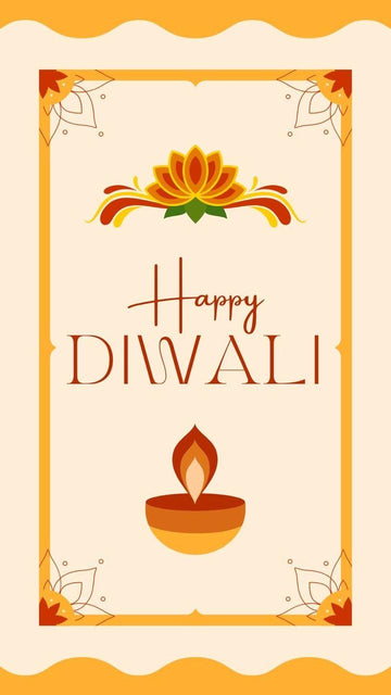 Happy Diwali yellow