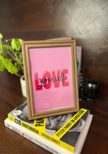 Love Yourself Quote Frame